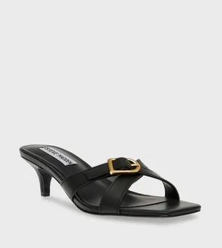 KRUZE Open Toe Kitten Heel Sandals