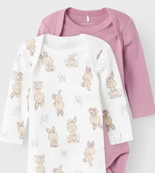 Pack of 2 Graphic Printed Bodysuits