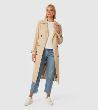 DARLAH Belted Trench Coat