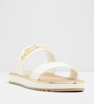 LAGOON Metal Accent Flat Sandals