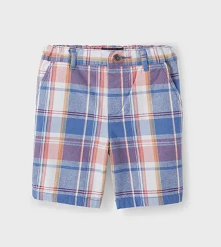 Plaid Chino Shorts