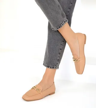 Metal Detail Loafers