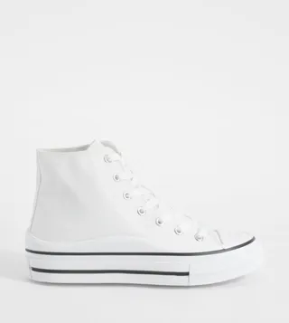 Platform High Top Lace Up Shoes