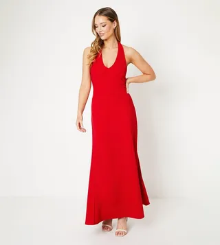 Solid Sleeveless Maxi Dress