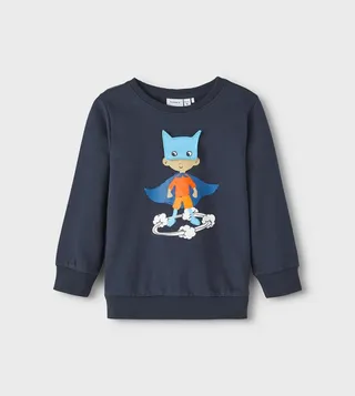 Graphic Printed Crew Neck Sweatshirt