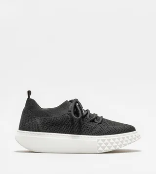 Knitted Lace Up Sneakers