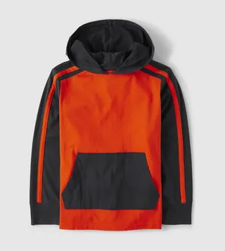 Boy's Color Block Long Sleeves Hoodie T-Shirt