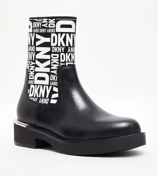 TULLY Logo Printed Calf Boots