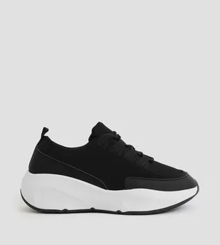 Lace-Up Platform Sneakers