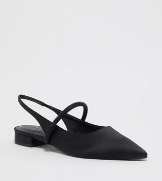 Embellished Slingback Flats