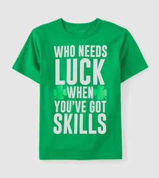 Boys St. Patrick's Skills Graphic T-Shirt