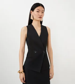 Tailored Premium Twill Double Breasted Waistcoat
