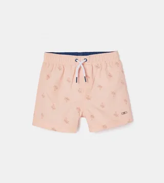 Drawstring Waist Swim Shorts
