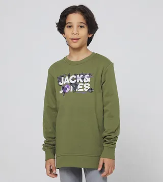 Logo Printed Long Sleeves Sweatshirt