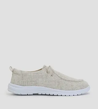 Round Toe Canvas Boat Shoes