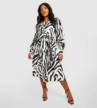 Printed Midi Skater Dress