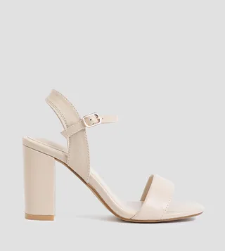 Open Toe Block Heel Sandals