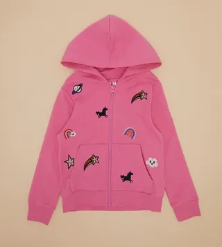 FNULLA Embroidered Hooded Jacket