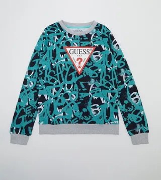 Printed Crew Neck Sweatshirt