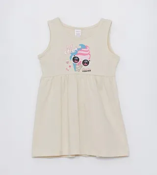 Printed Sleeveless Dress
