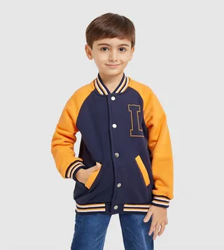 Color Block Bomber Jacket