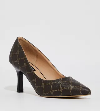 KIARA Patterned Pointed Toe Pumps