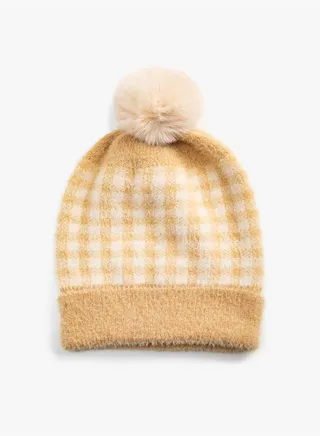 Pompom Detail Beanie