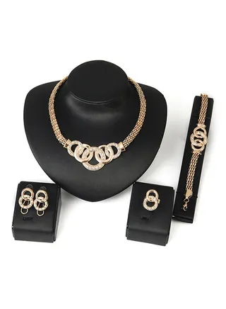 Stone Embellished Jewellery Set 