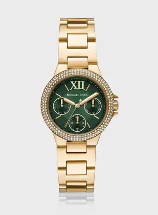 Classic Steel Strap Analog Watch