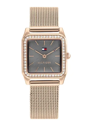 Women's Analog Square Shape Stainless Steel Wrist Watch 1782610 - 26 Mm 