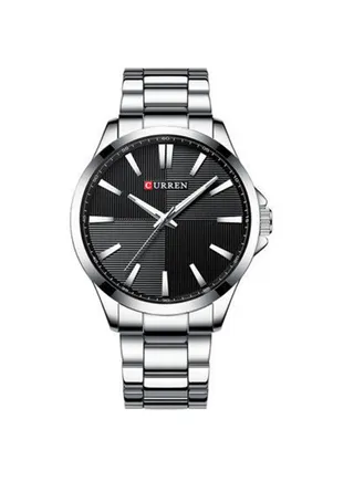 Men's Waterproof Analog Wristwatch 8322 - 45 mm - Silver 