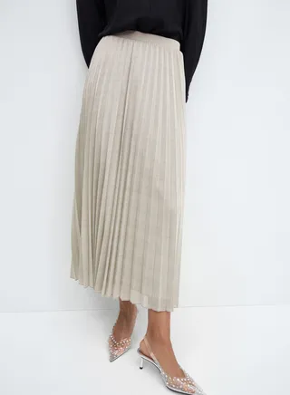 Plisse High Waist Skirt 