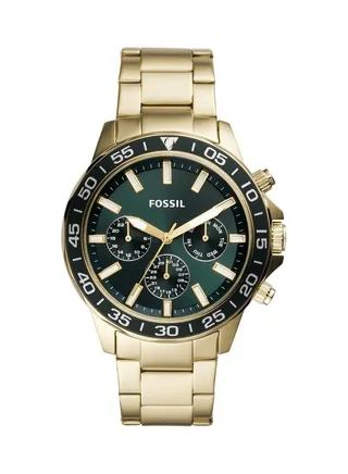 Men's Chronograph Wrist Watch With Stainless Steel Strap - 45 mm - Gold 