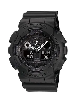 Men's VERSUS FIRE ISLAND Round Shape Synthetic Analog & Digital Wrist Watch - Black - GA-100-1A1DRR 