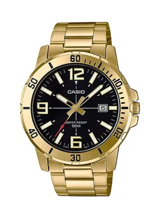 Men's Enticer Analog Watch MTP-VD01G-1BV - 45 mm - Gold 