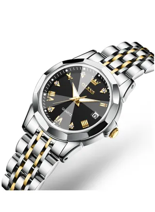 Watches for Women Stylish Stainless Steel Water Resistant Quartz Analog Watch Silver 9931 