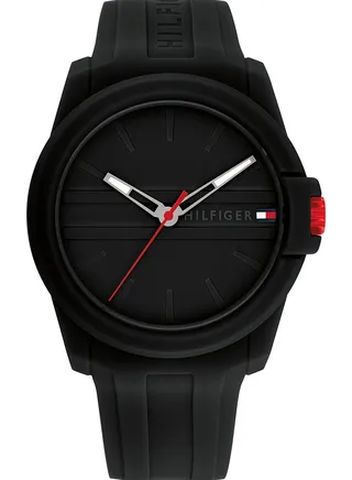 Men's Analog Round Shape Silicone Wrist Watch 1710596 - 44 Mm 