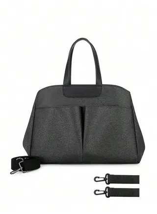 Multifunctional Baby Diaper Bags,Large Capacity Baby Bag for Mother,Waterproof Diaper Changing Totes,Portable Mommy Bag with Adjustable Shoulder Strap 