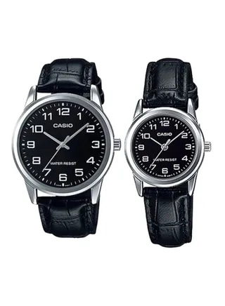 Water Resistant Analog Couple Watch Set MTP/LTP-V001L-1BUDF 