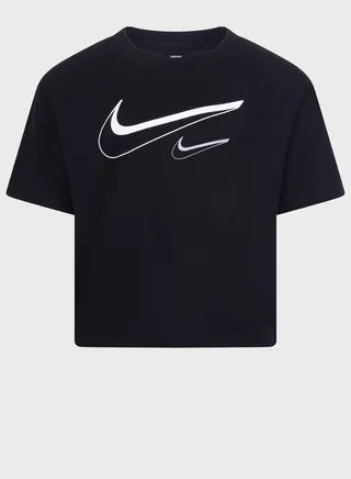 Kids  Swoosh Logo Boxy T-Shirt 