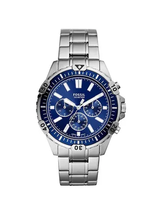 men Stainless Steel Analog Wrist Watch FS5623 - 44 mm - Silver 