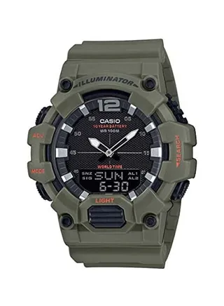 Men's Resin Analog & Digital Watch HDC-700-3A2VDF - 49 mm - Green 