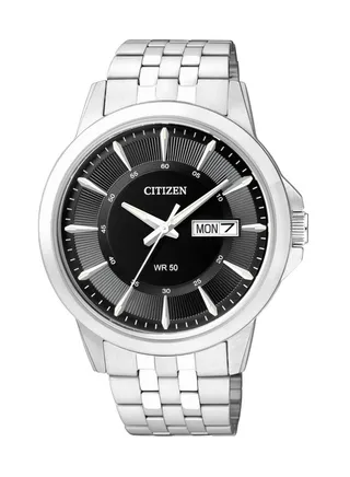 Men’s Analog Quartz Silver Stainless Steel Watch BF2011-51E - 41mm 