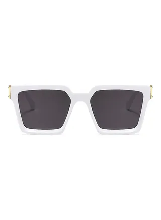 Large Frame Retro Square Fashion Wide Edge Sunglasses 