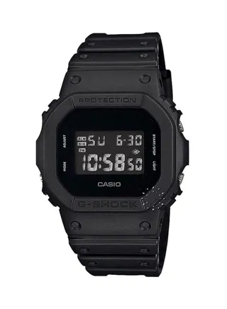 Men's Square Shape Resin Band Digital Wrist Watch 49 mm - Black - DW-5600BB-1DR 
