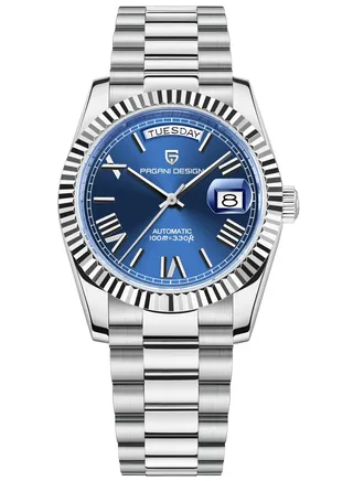 Men's Watches 36mm Automatic Deep Blue Stainless Steel Mechanical Business Sports Luxury Wrist Watch for Men PD-1752 