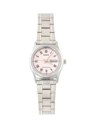 Women's Water Resistant Formal Analog Watch LTP-V006D-4BUDF - 30 mm - Silver 