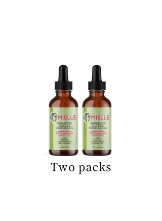 Rosemary Mint Scalp & Hair Strengthening Oil Infused W/Biotin & Encourages Growth 59ml（Two packs） 
