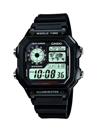 Men's Silicone Digital Wrist Watch AE-1200WH-1ADF 