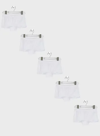 Girls 5 pack essential Hipsters